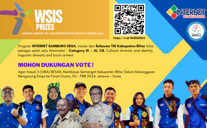 Karya Relawan TIK Kabupaten Blitar Kembali Menjadi Nominator WSIS Prize 2024
